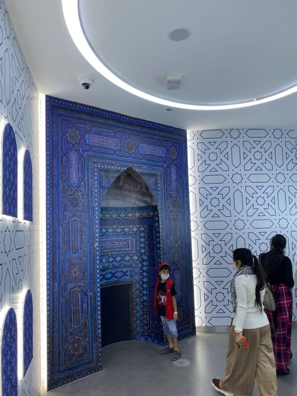 Overlaid patterns and motifs within the traditional gallery